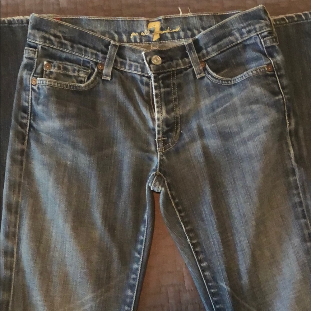 Dark flare 7 mankind jeans